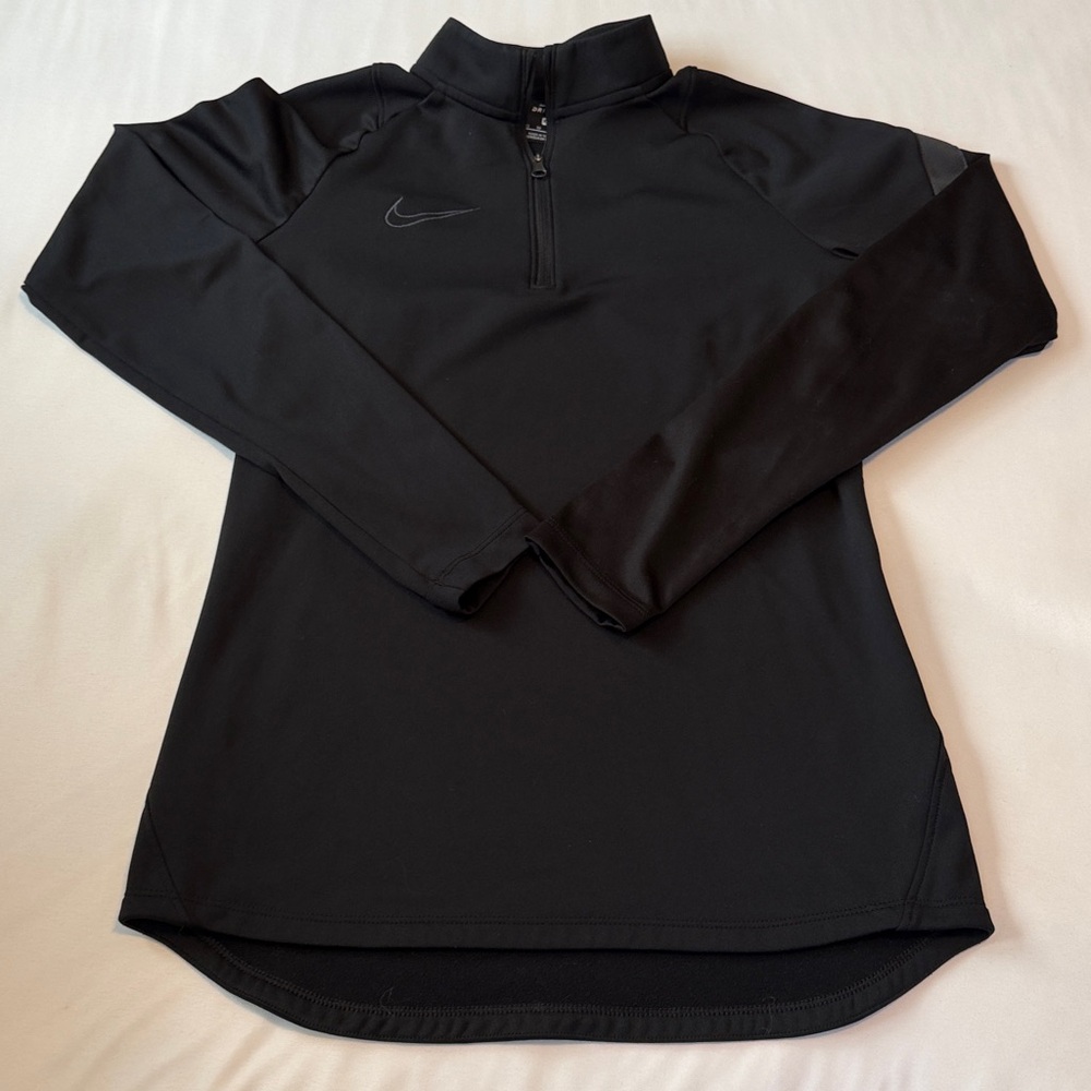 Nike Dri Fit Warm Black Quarter-Zip Top